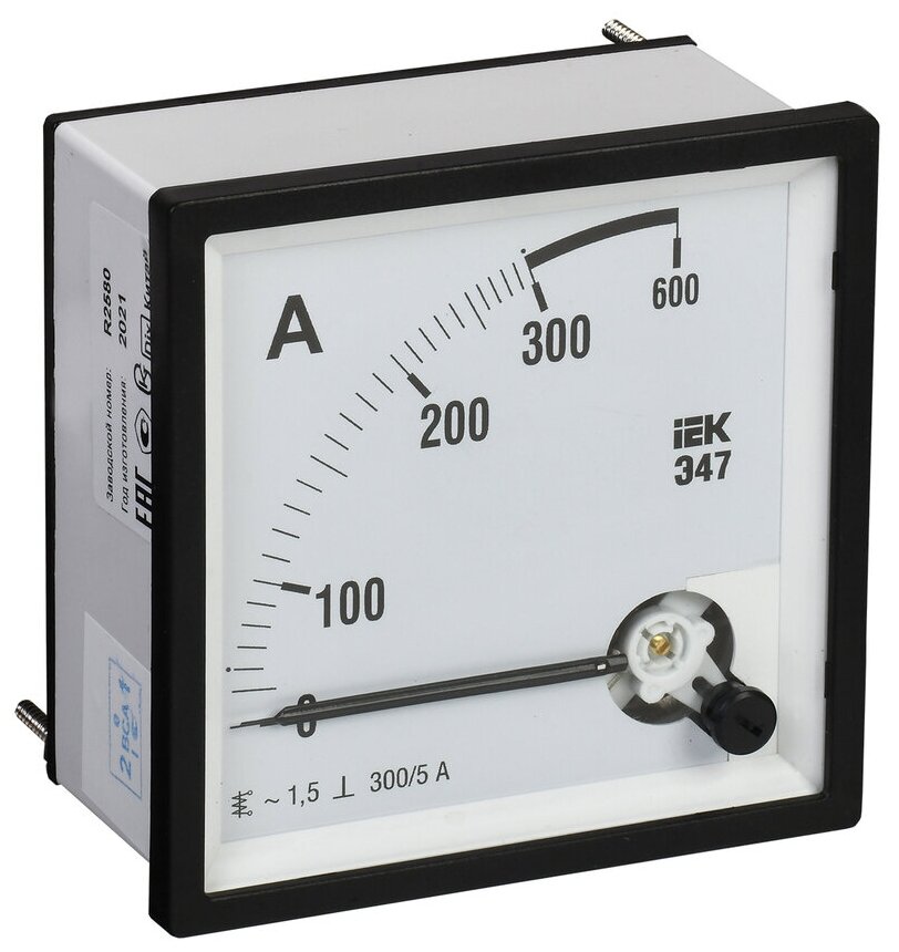 Амперметр щитовой IEK Э47 300А AC, аналоговый, кл.т. 1,5 | код. IPA10-6-0300-E | IEK ( 1шт. )