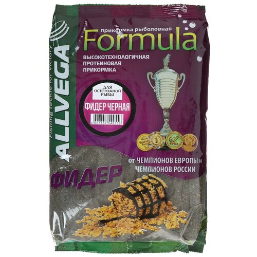 фото Прикормка "allvega" formula feeder black, фидер черная, 900г mikimarket