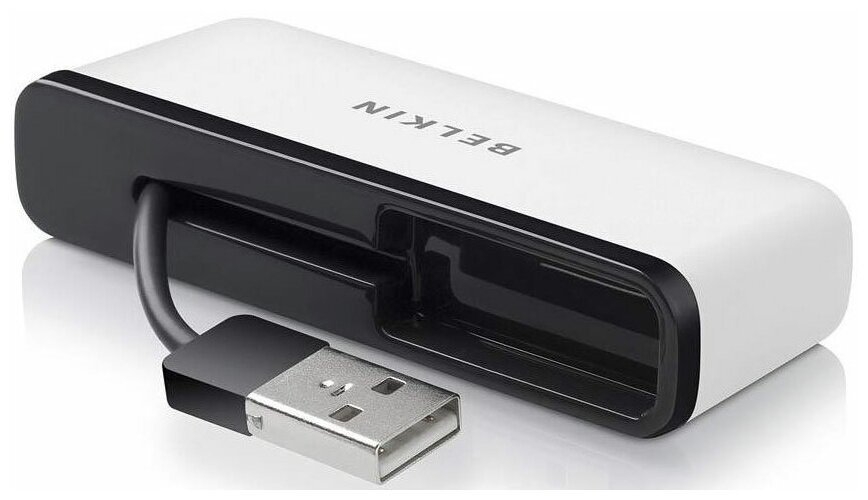 Разветвитель Belkin 4xUSB встроенный кабель USB папа F4U021bt
