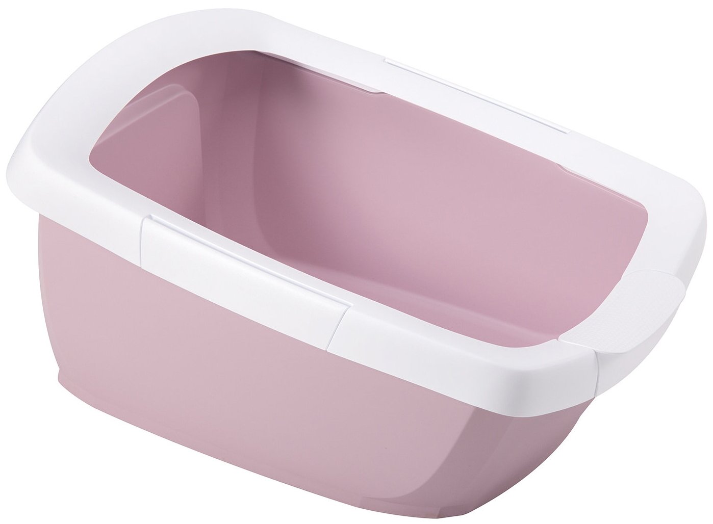 IMAC туалет для кошек с высоким бортом FUNNY, светло-розовый, 62х49.5х33см