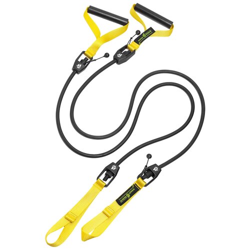 Гребной тренажер DRY TRAINING with plastic handles, 2,2-6,3 kg, Yellow, MAD WAVE