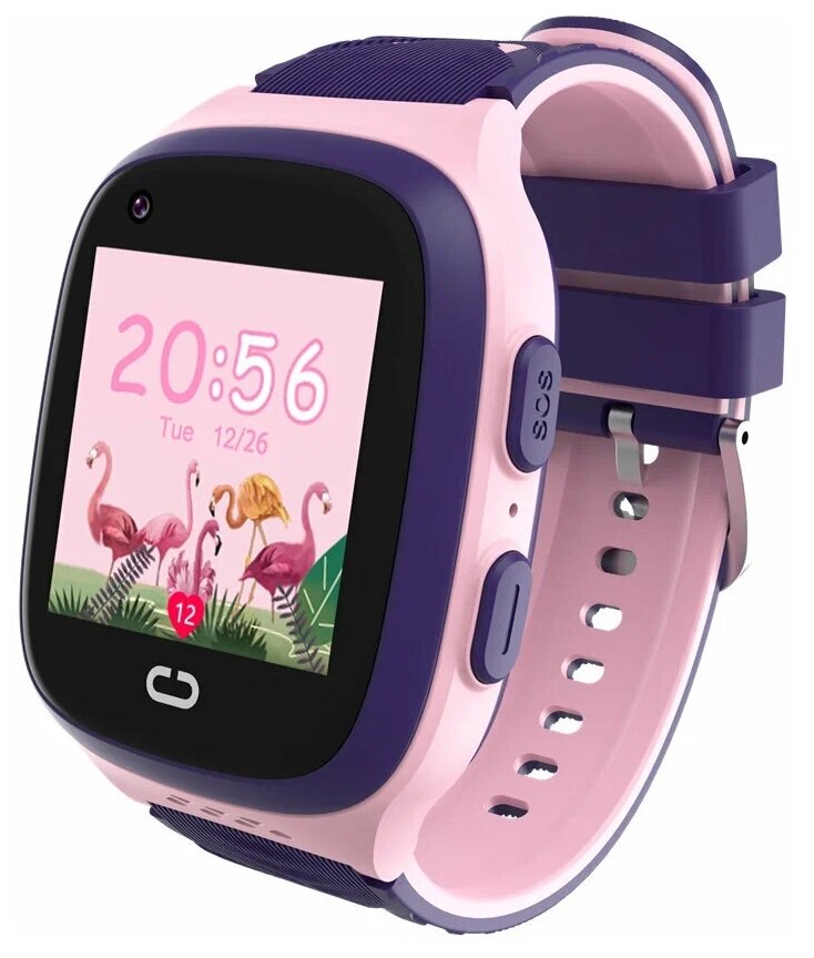 Детские умные смарт-часы Smart Baby Watch LT31 4G с поддержкой Wi-Fi и GPS, HD камера, SIM card(Фиолетово/Розовый)