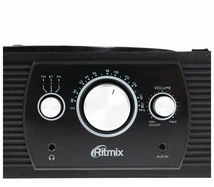 Проигрыватель винила Ritmix LP-200B частично автоматический черный - фото №8