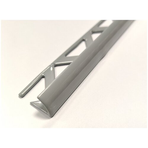 Профиль полукруглый внешний алюминиевый для плитки до 10 мм, длина 2,7м, серый Ral 7040