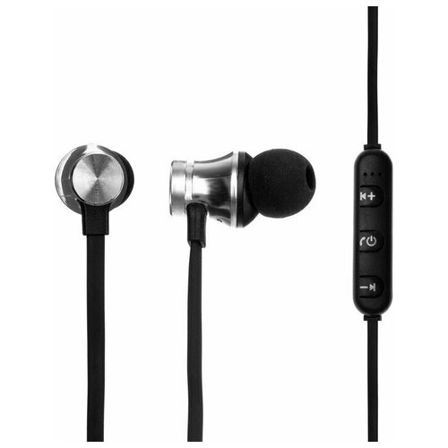 Наушники LuazON VBT 11 беспроводные вакуумные Bluetooth 41 80 мАч магнитные черные 72500₽