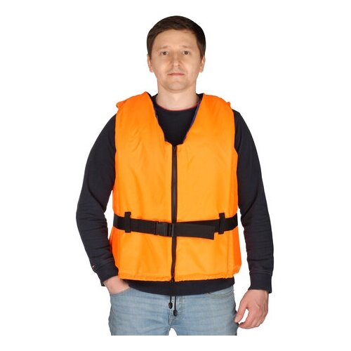 фото Жилет страховочный молния до 150 кг sm-023 оранжевый xl-xxl indigo