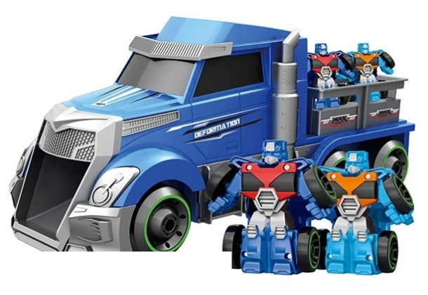 Игровой набор Мой первый трансформер. Трейлер, голубой, 45 см 1toy - фото №2