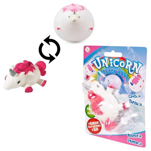 junfa игрушка надувнушка динозаврик на блистере Junfa Toys Игрушка-надувнушка Единорог BALLOON BALL