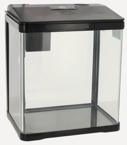 Изображение товара Аквариум с оборудованием Prime 7л, черный (225х155х245мм) с LED светильником и фильтром