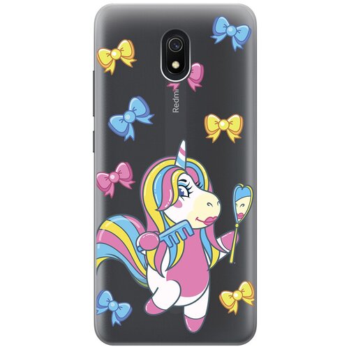 Силиконовый чехол с принтом Lady Unicorn для Xiaomi Redmi 8A / Сяоми Редми 8А силиконовый чехол с принтом musical unicorn для xiaomi redmi 8a сяоми редми 8а