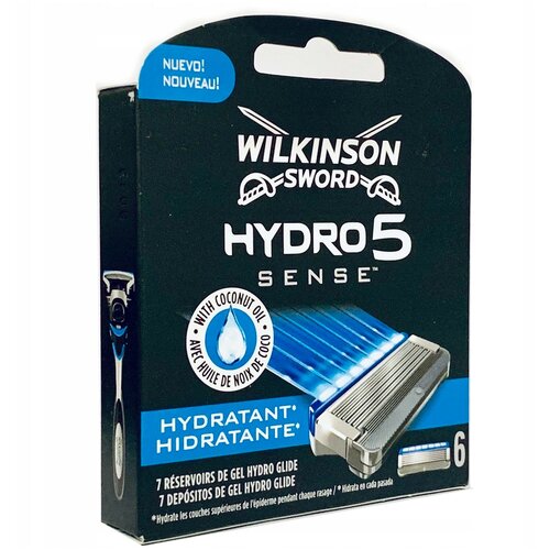 Wilkinson Sword Hydro5 Sense*Hydratant/Сменные кассеты для бритвы SENSE (6 шт.)