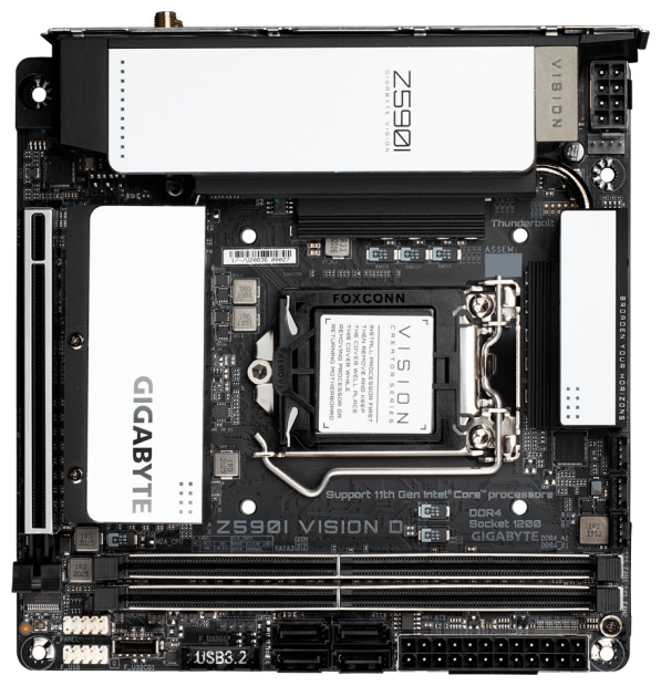 Материнская плата GigaByte Z590I VISION D Socket 1200 Z590 2xDDR4 1xPCI-E 16x 4 mini-ITX Retail