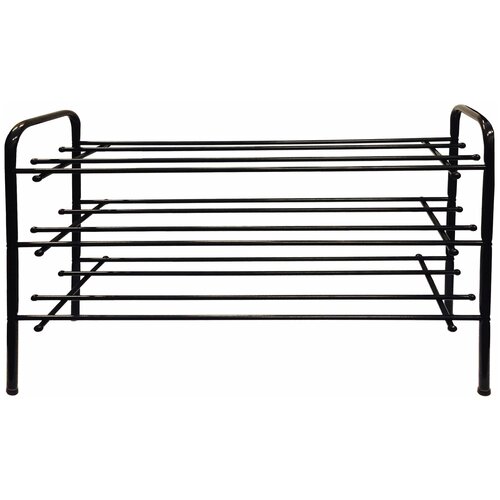 Полка для обуви ПО-370 700х265х540 мм 3 полки металл чёрный В комплекте 1шт 2610₽