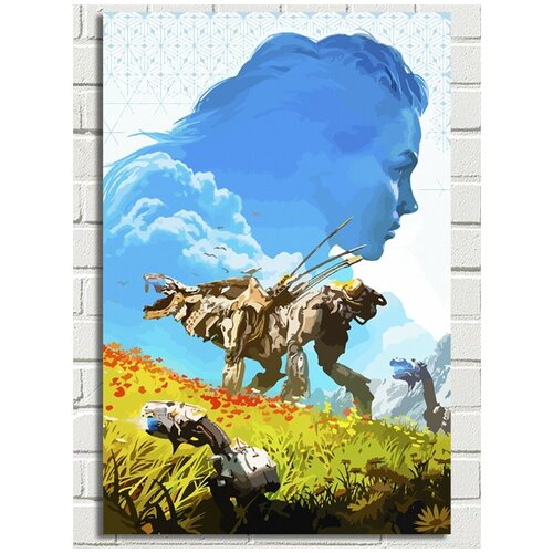 Картина по номерам игра Horizon Zero Dawn (Элой) - 8914 В 60x40 картина по номерам на холсте игра horizon zero dawn 8917 в 60x40