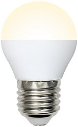 Лампа светодиодная E27, 11 Вт, 100 Вт, 175-250 В, шар, 3000 К, свет теплый белый, Volpe, Norma, матовая