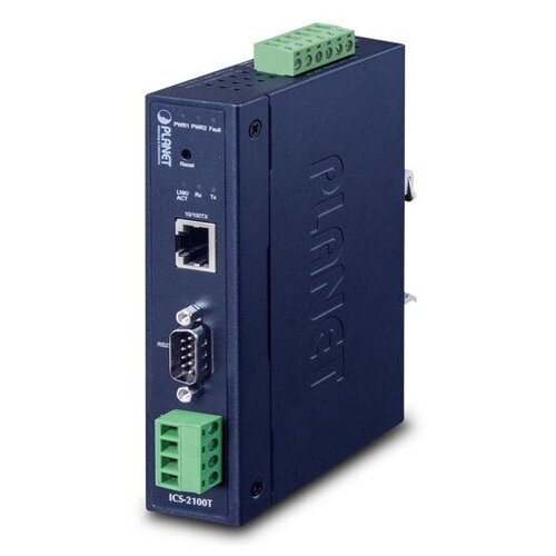 Медиаконвертер Planet ICS-2100T ethernet rj45 to rs485 serial port server cdebyte iot wireless transceiver tcp ip data transmitter and receiver e810 dtu rs485