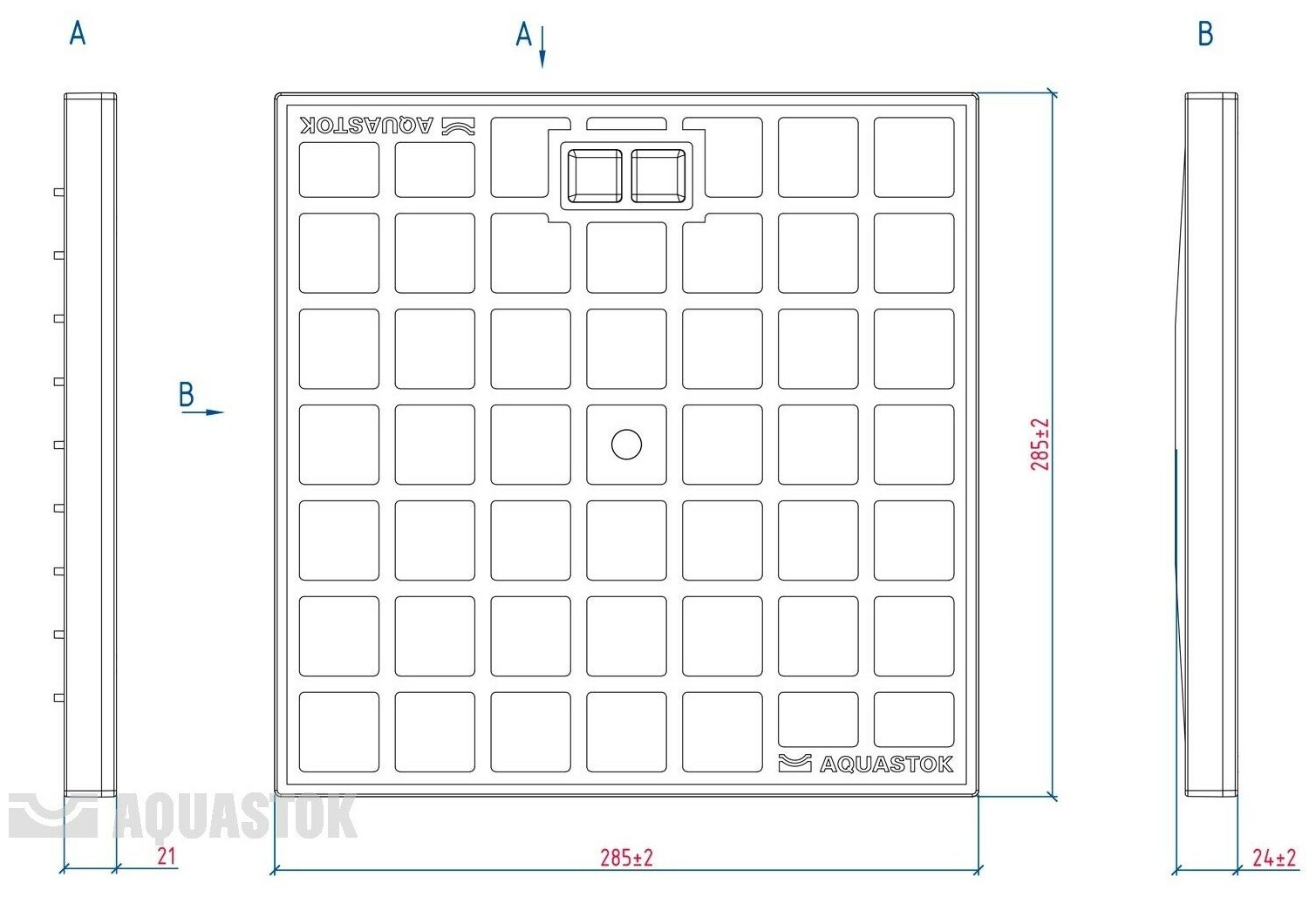 Крышка пластиковая 300*300 A15 (32852) - фотография № 2