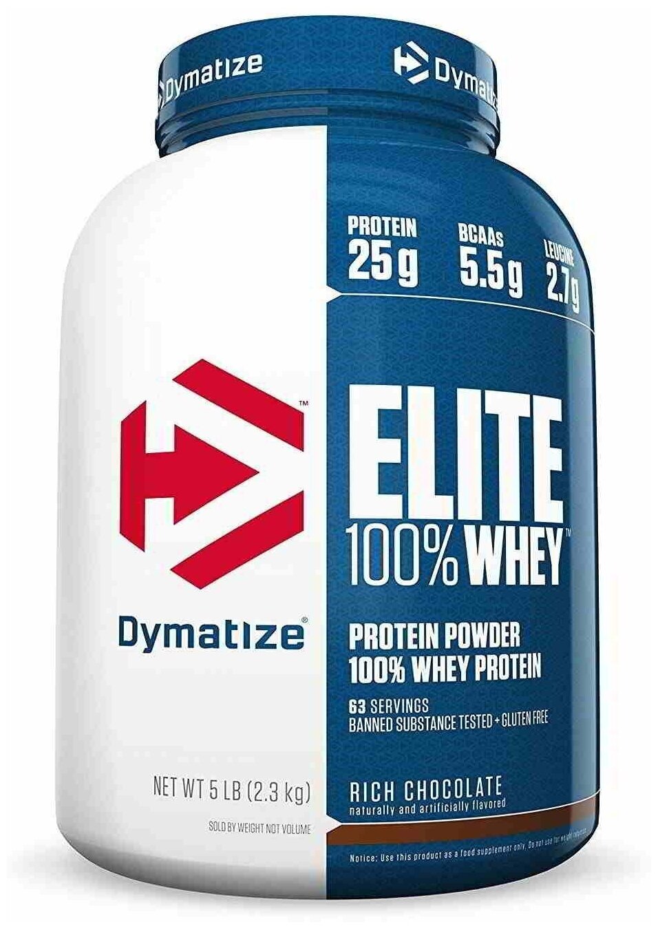 Dymatize Elite Whey 2270 гр. 5lb (Dymatize) Шоколад