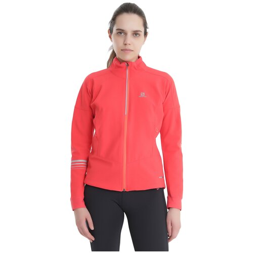 Олимпийка Salomon Lightning Warm Shell, силуэт прямой, размер XS, розовый