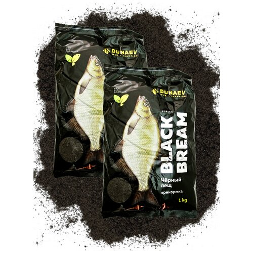 прикормка dunaev black series 1 кг feeder Прикормка рыболовная DUNAEV - BLACK BREAM (Лещ) 1 кг, 2 шт.