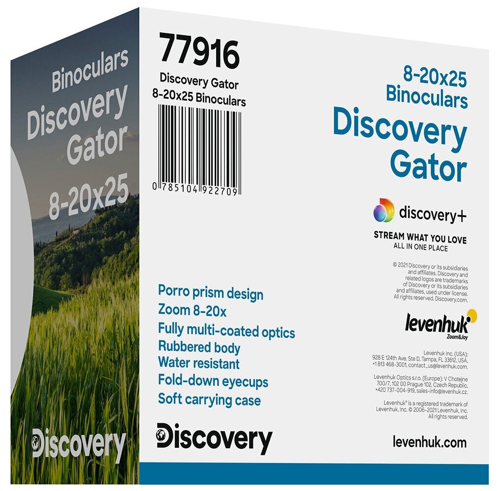 Бинокль туристический Discovery Gator 8-20x25