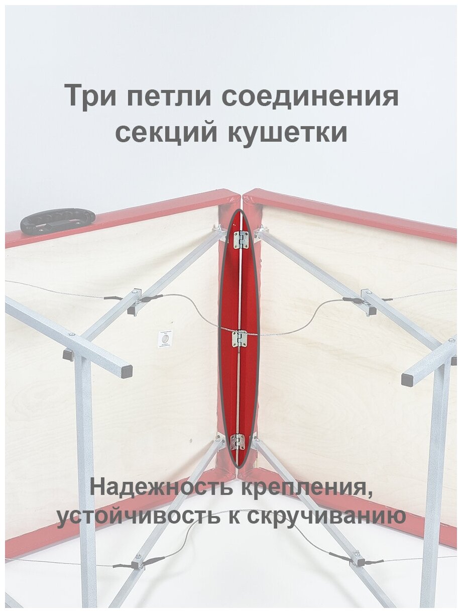 Усиленный переносной складной массажный стол с отверстием для лица и подушкой Комфорт 190М - фотография № 6
