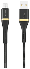 Кабель для зарядки и передачи данных Wiwu USB TO MICRO ED-102 (2 м) Black