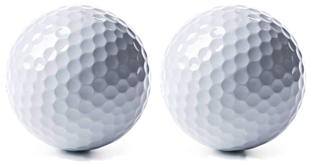 Мяч для гольфа MGS, белый (2 мяча) - фотография № 1