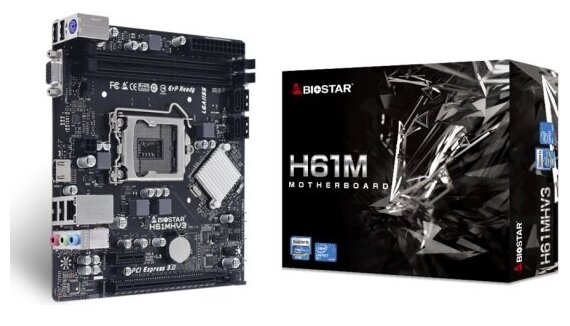 Материнская плата Biostar H61MHV3 (LGA1155, mATX)