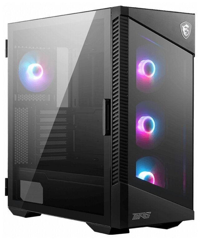 Корпус MSI MPG Velox 100R 2xUSB 3.0, 1xType C, 4x120mm Argb Fan, Argb Control Board, Tempered Glass