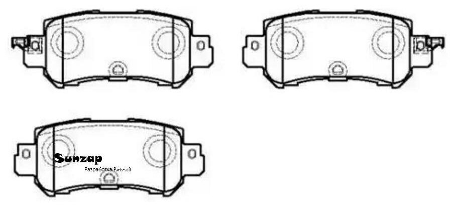 HSB HP5296 Колодки тормозные дисковые задние MAZDA: CX-5 2.0 /2.0 AWD / 2.2D / 2.2D AWD / 2.5 AWD 11-