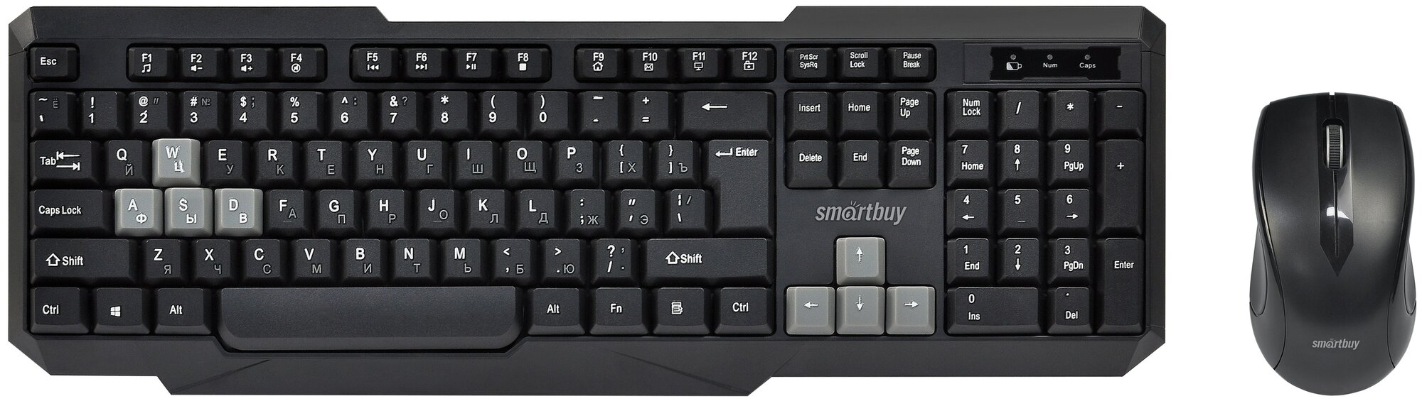 SMARTBUY Комплект беспроводной Smartbuy ONE 230346AG-KG Черно-серый
