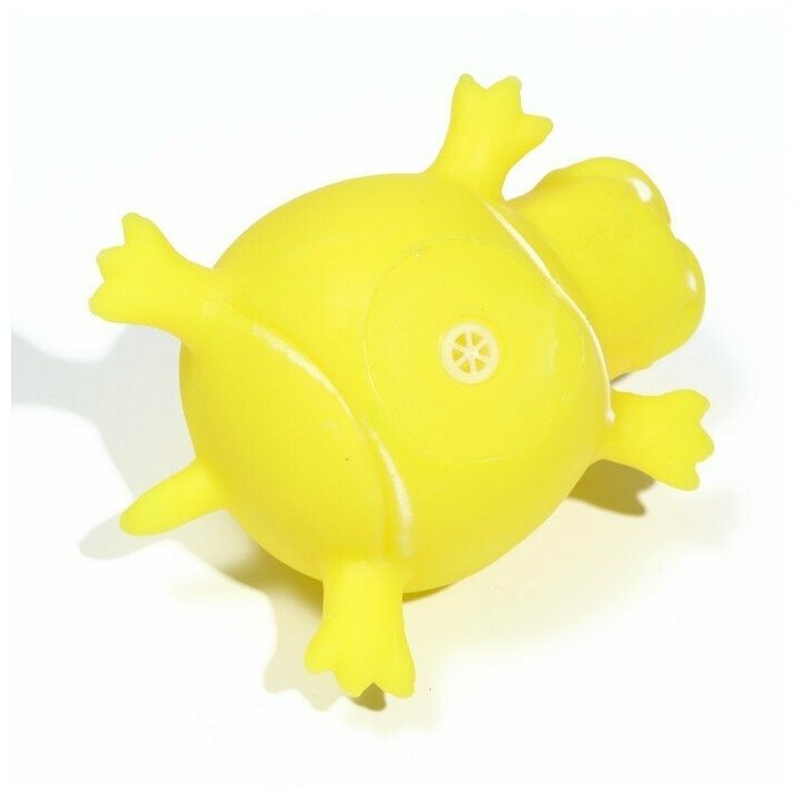 Пижон Игрушка пищащая "Собакомяч" для собак, 10 см, жёлтая - фотография № 5