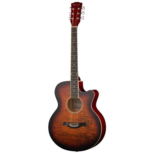 Акустическая гитара Caraya F511-BS с вырезом санберст