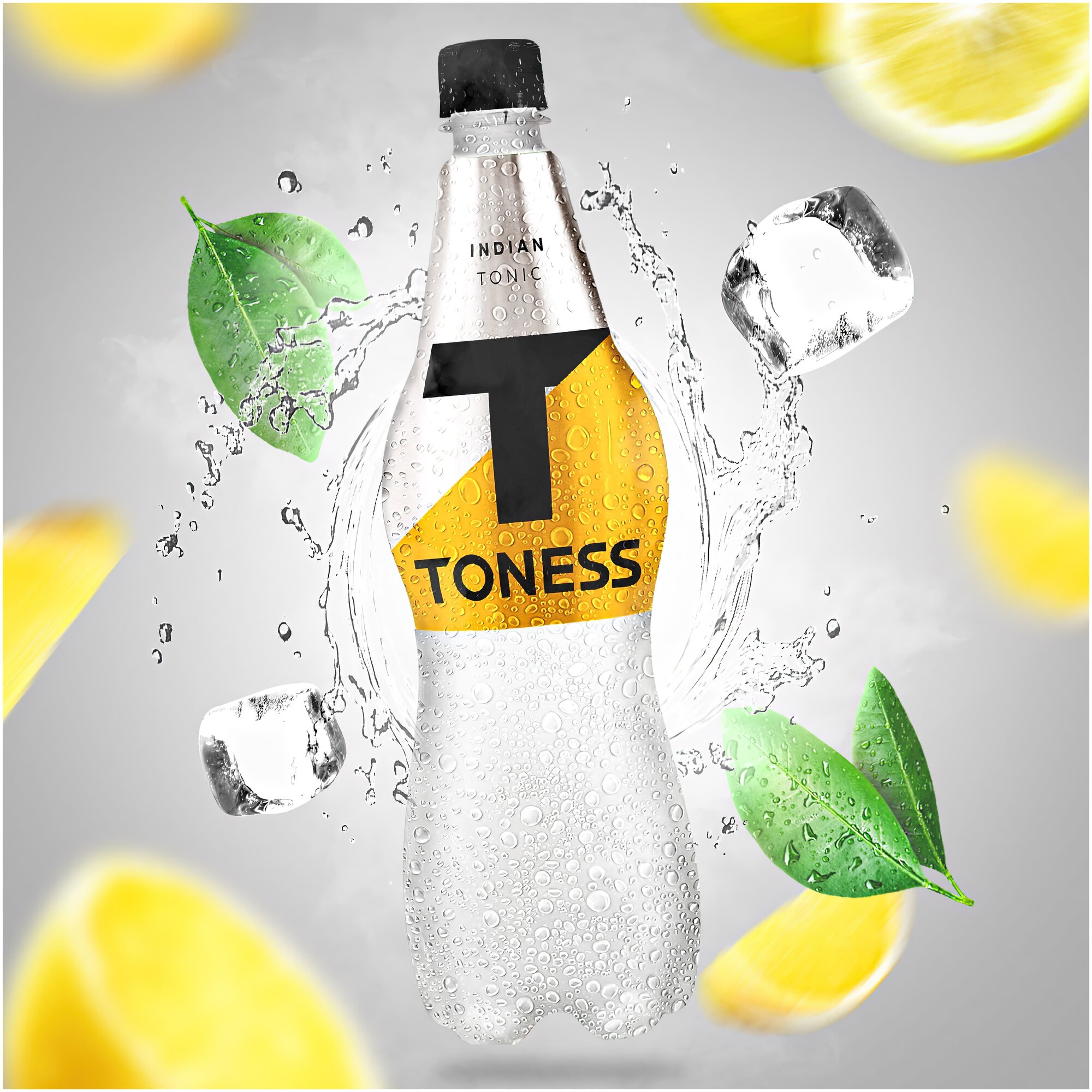 Напиток "Тонесс Индиан Тоник" (Toness Indian Tonic") безалкогольный сильногазированный, ПЭТ 1.0 (6шт) - фотография № 1