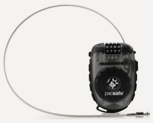 Изображение товара Кодовый замок Pacsafe Retractasafe 250 с тросом, серый