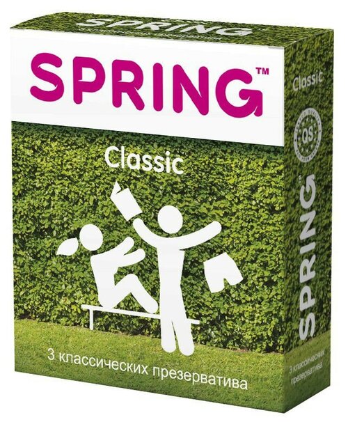 Классические презервативы SPRING CLASSIC - 3 шт.