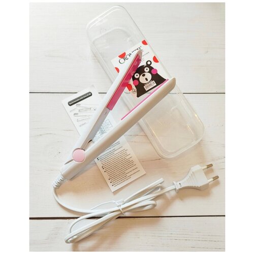 Утюжок для волос Мини - утюжок Ceinio SN-888 походный белый с розовым 39000₽