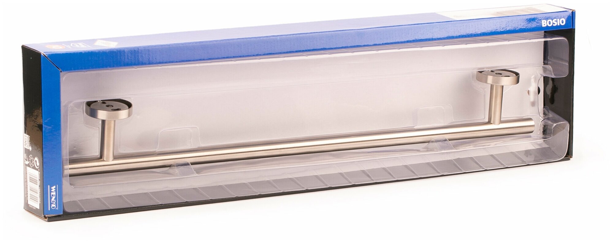 Штанга для полотенец WENKO BOSIO , на стену, крепление шурупами, 1 шт — фото 1