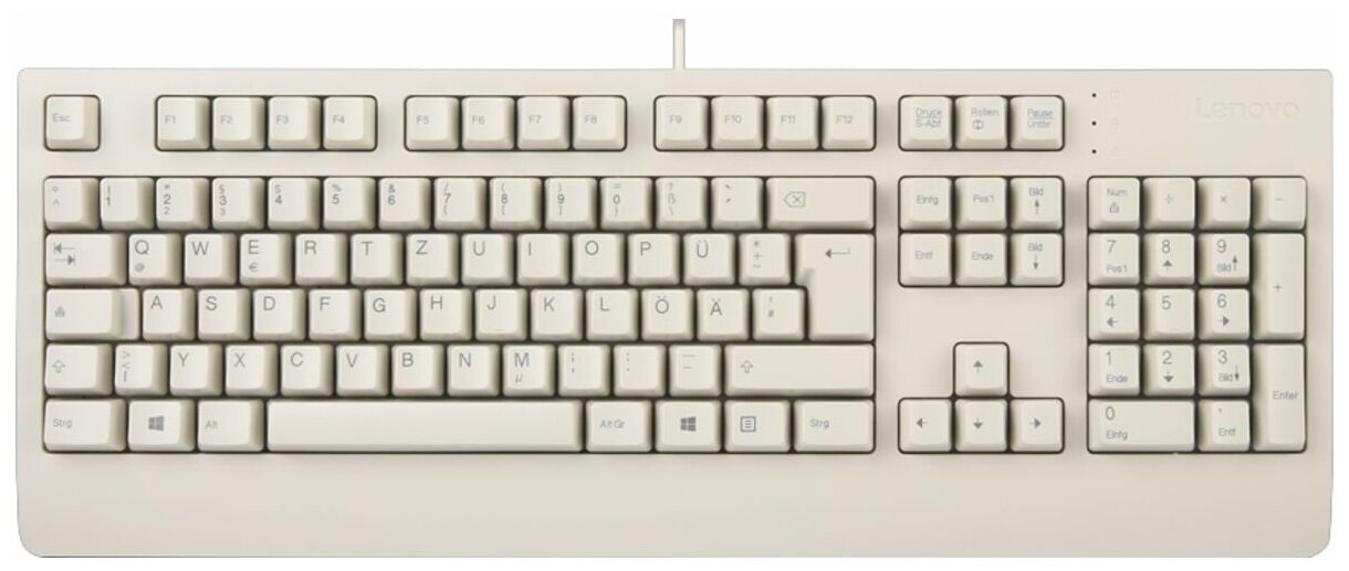 Клавиатура Lenovo Preferred Pro II USB Keyboard White-RussianCyrillic 4Y40V27480