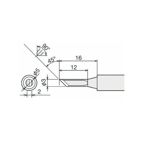 Жало для паяльника Goot PX-60RT-3K жало для паяльника goot px 60rt sb