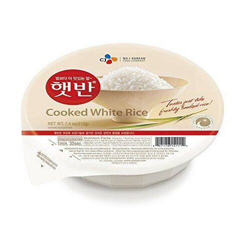 Белый рис быстрого приготовления CJ, 210 г