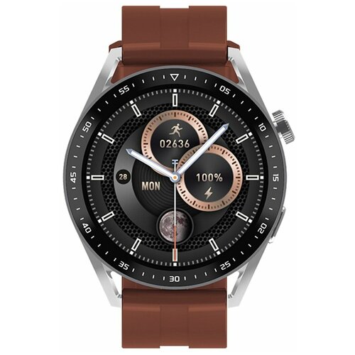 Новые умные часы HW28 NFC 139-дюймовый HD экран коричневый 195000₽