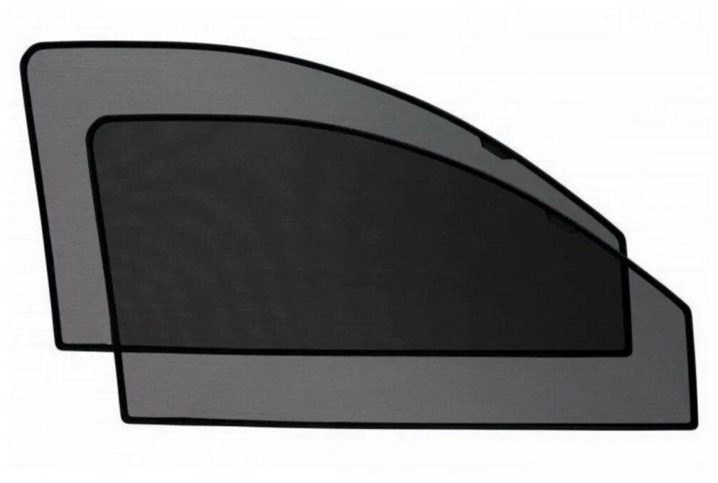 Шторки на стёкла Cobra-tuning для KIA RIO VI седан 2017- каркасные На магнитах Передние боковые