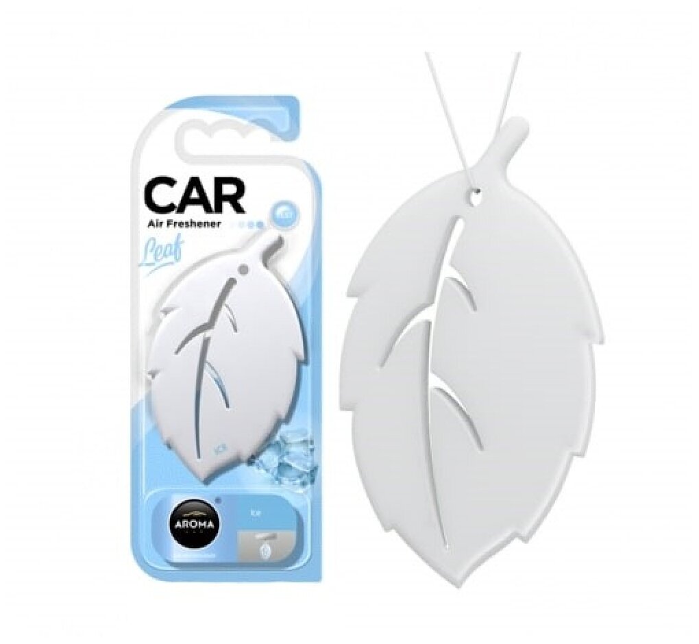 Ароматизатор полимерный Aroma Car LEAF 3D (Ice) (13g)