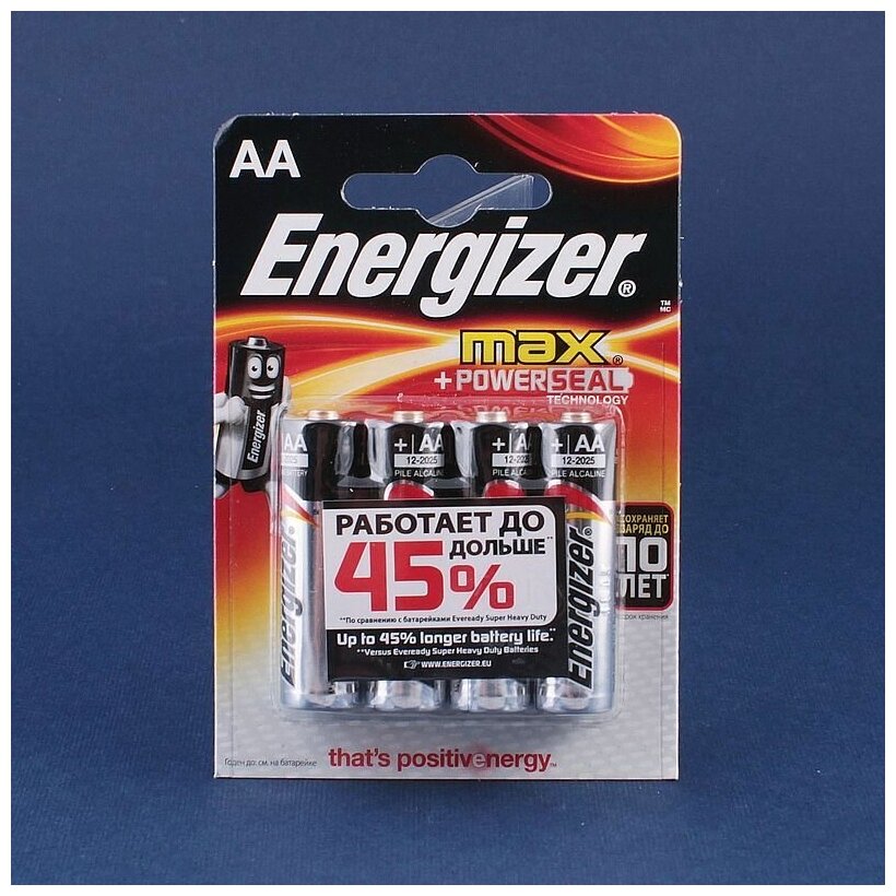 AA Батарейка Energizer Max, 6 шт. - фото №2