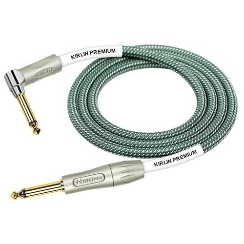 кабель инструментальный kirlin ip 201pr 3m bk 3 0 m Кабель инструментальный, Kirlin IWB-202PFGL 3M OL, оливковый, 3 м