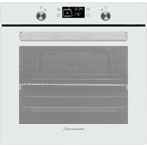 Электрический духовой шкаф встраиваемый Schaub Lorenz SLB EL6943 78л белое стекло гриль конвекция пицца размораживание 4299000₽