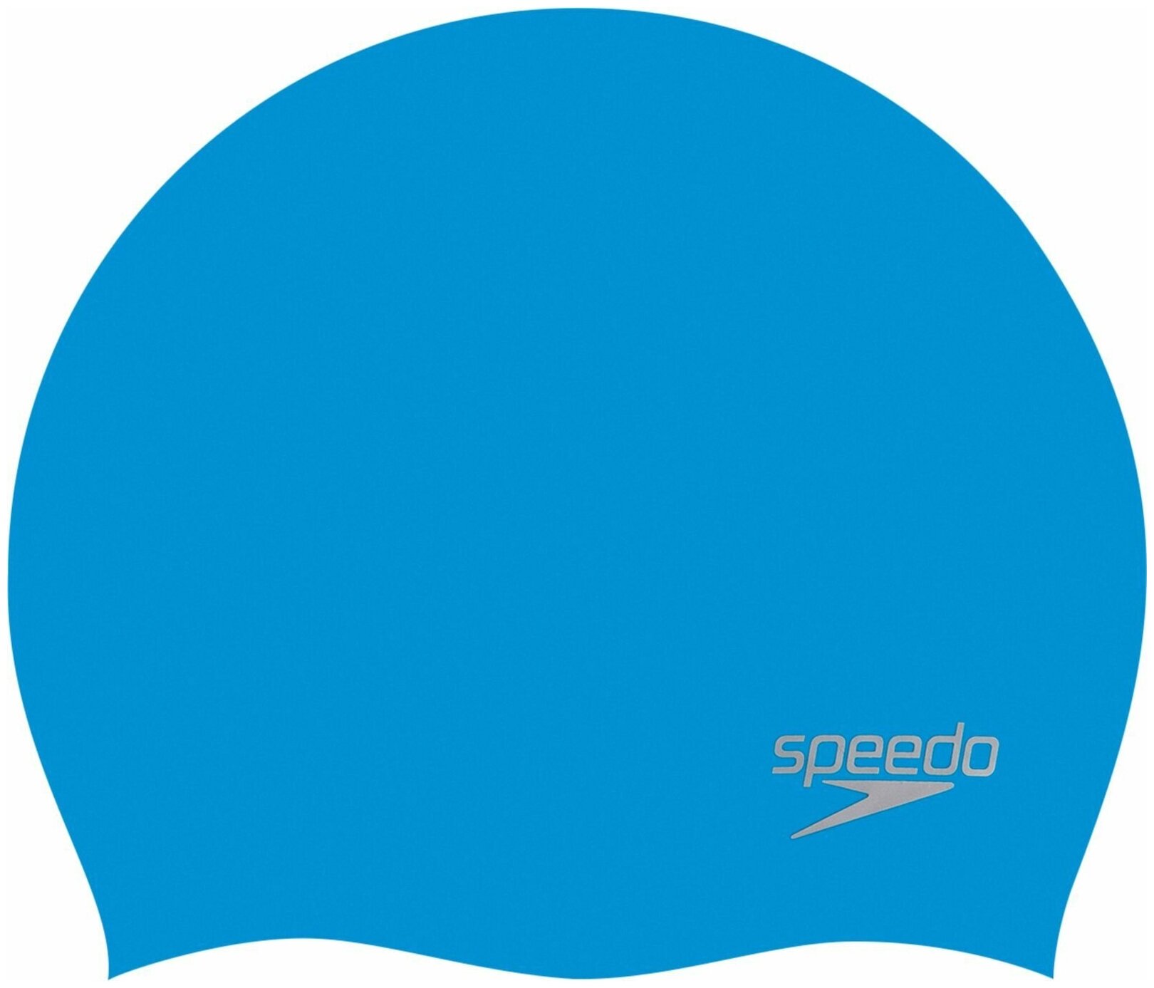 Шапочка для плавания Speedo Plain Molded Silicone Cap, 8-70984D437, голубой, силикон