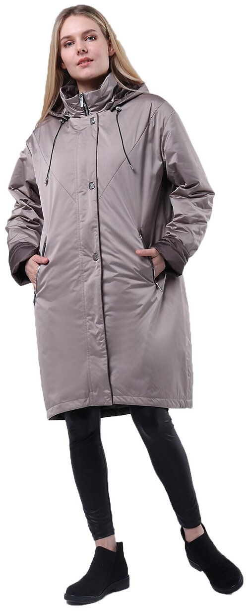 Куртка  Maritta демисезонная, подкладка, размер 38(48RU), бежевый